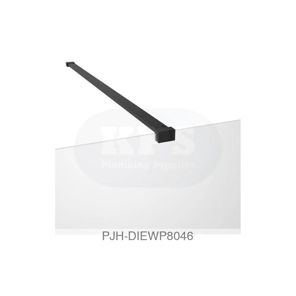 Iconix 800 Wetroom & Front Bar Black Bathroom Brands