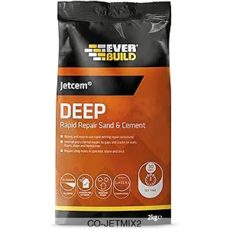 JETCEM DEEP RAPID REPAIR SAND&CEMENT 2KG Compounds & Adhesives