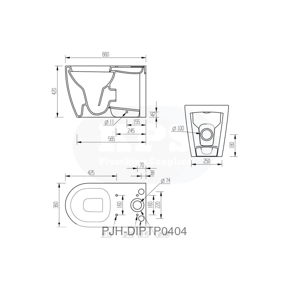 Jimi WC CC Fully Shrouded Pan & SC Seat Bathroom Brands