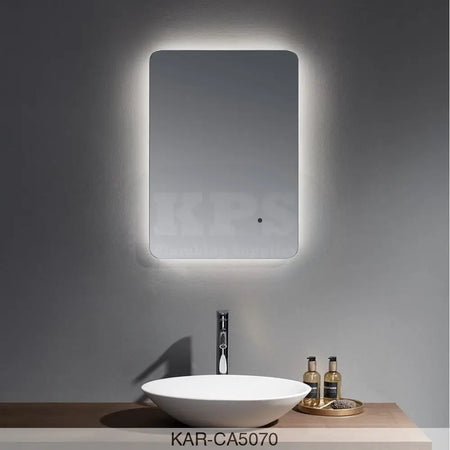 K-vit Calcot 500x700mm Back Lit - Frameless Mirror Bathrooms-Furniture-Mirrors & Cabinets