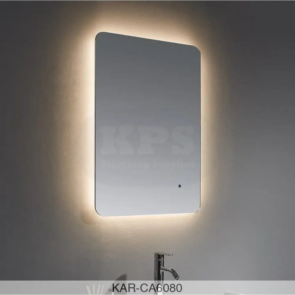 K-vit Calcot 600x800mm Back Lit - Frameless Mirror Bathrooms-Furniture-Mirrors & Cabinets