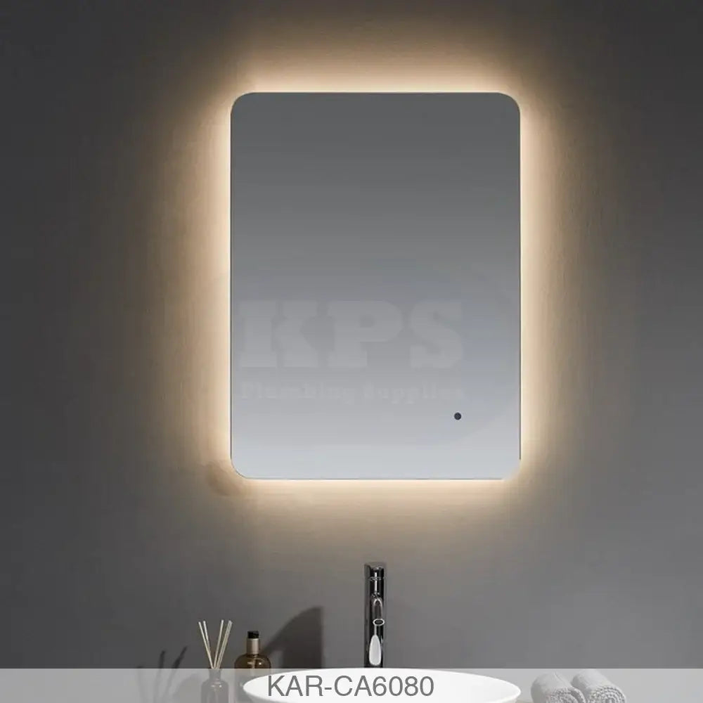 K-vit Calcot 600x800mm Back Lit - Frameless Mirror Bathrooms-Furniture-Mirrors & Cabinets
