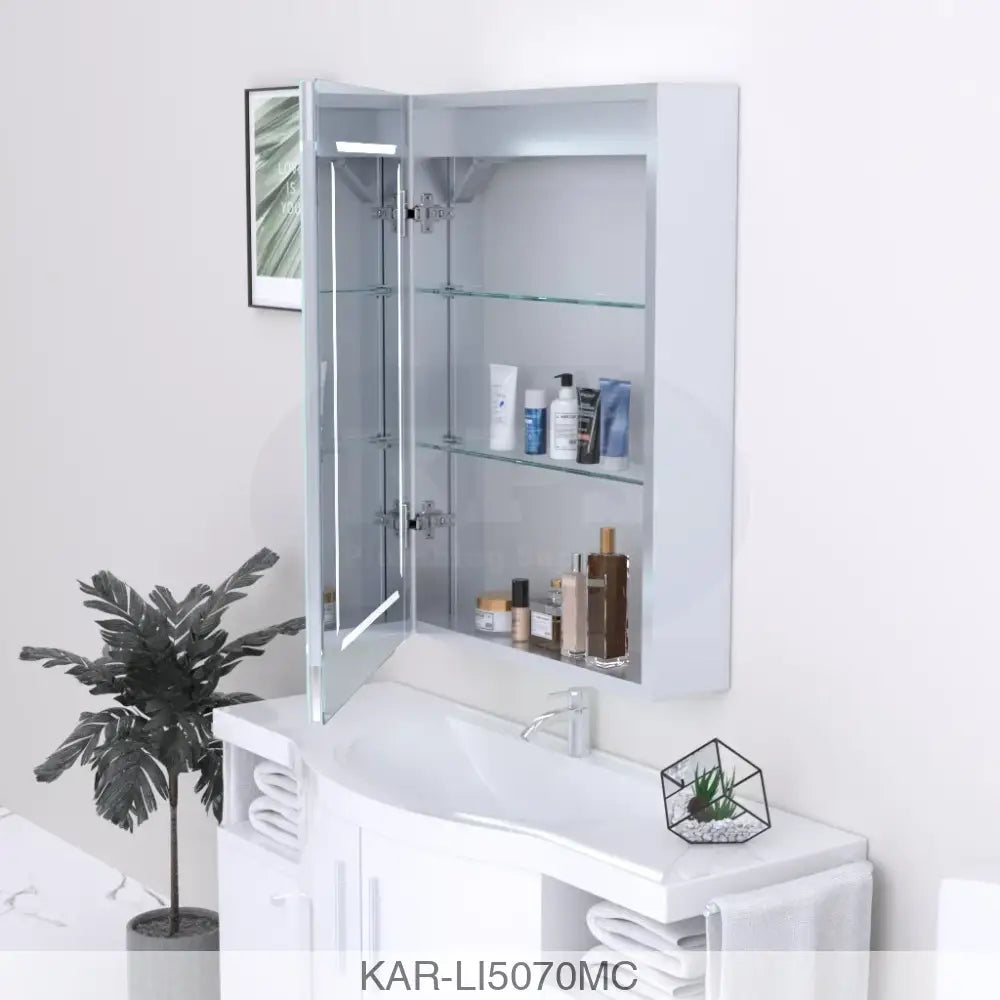 K-vit Link 500x700mm Mirror Cabinet Bathrooms-Furniture-Mirrors & Cabinets