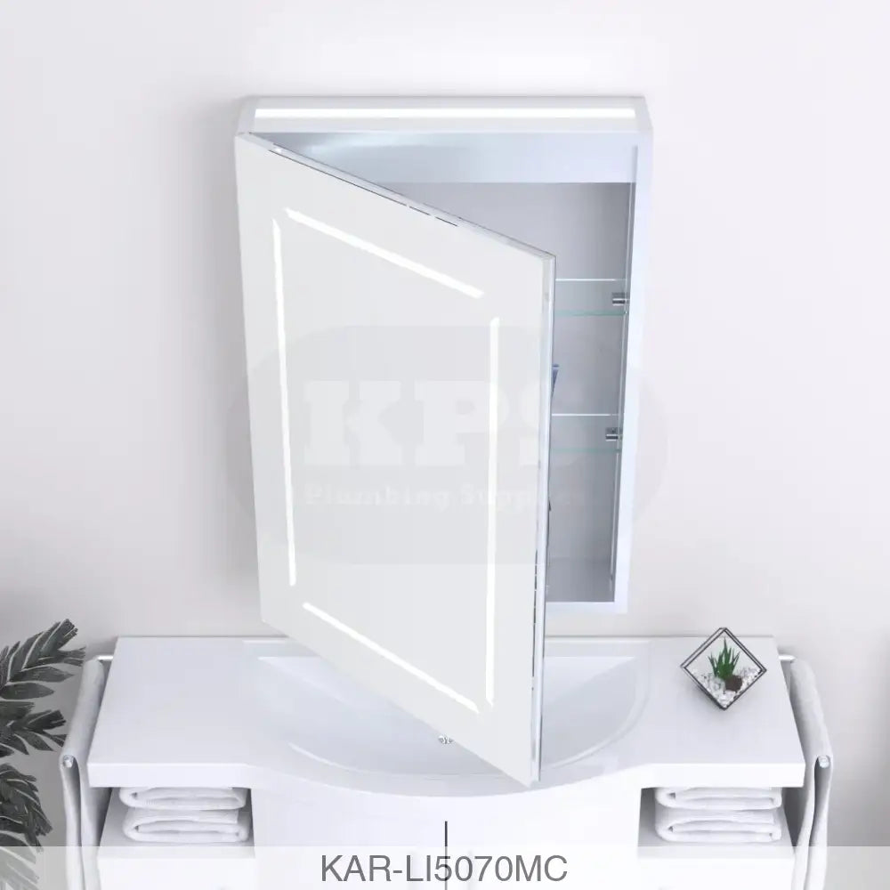 K-vit Link 500x700mm Mirror Cabinet Bathrooms-Furniture-Mirrors & Cabinets