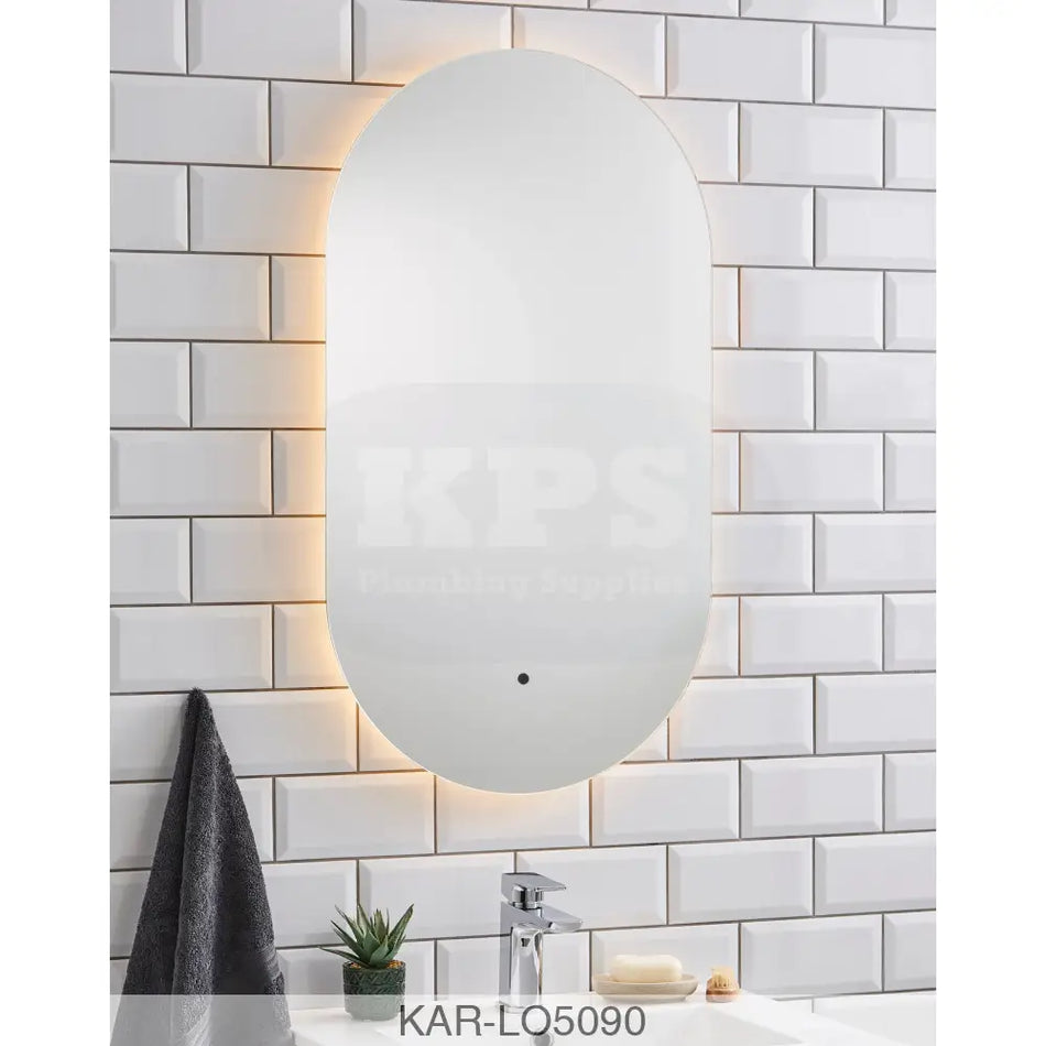 K-vit Lola 500x900mm Mirror Bathrooms-Furniture-Mirrors & Cabinets