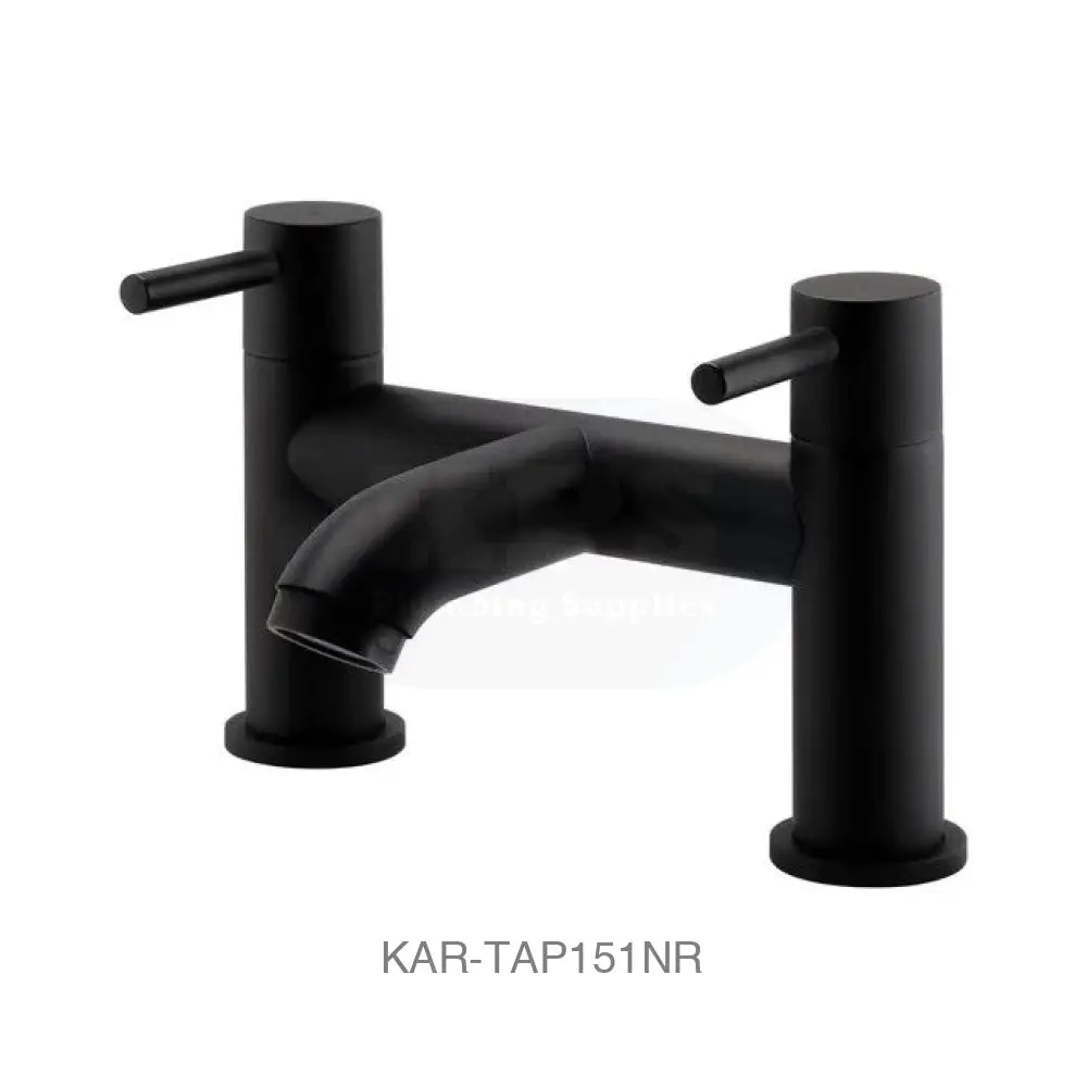 K-vit Nero Round Bath Filler Bathrooms-Taps-Bath Taps