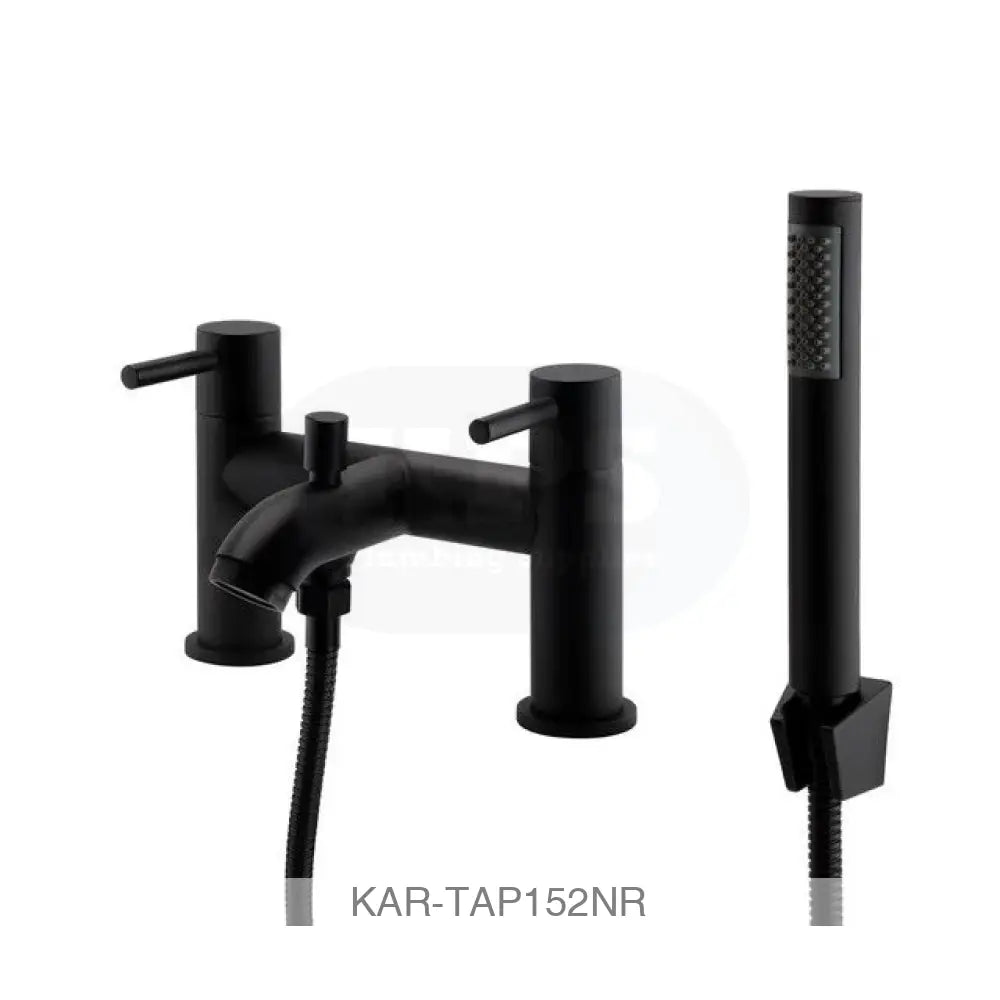 K-vit Nero Round Bath Shower Mixer Bathrooms-Taps-Bath Taps