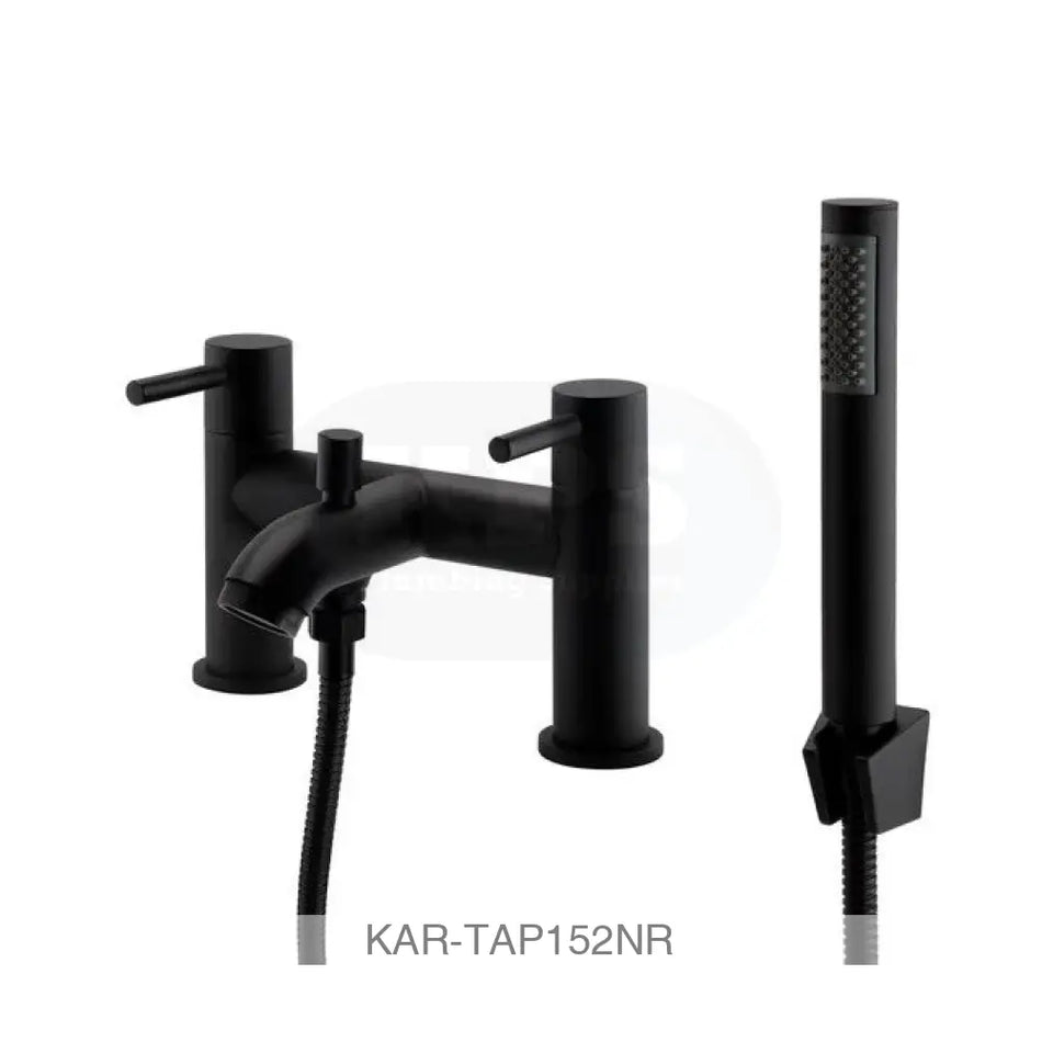 K-vit Nero Round Bath Shower Mixer Bathrooms-Taps-Bath Taps