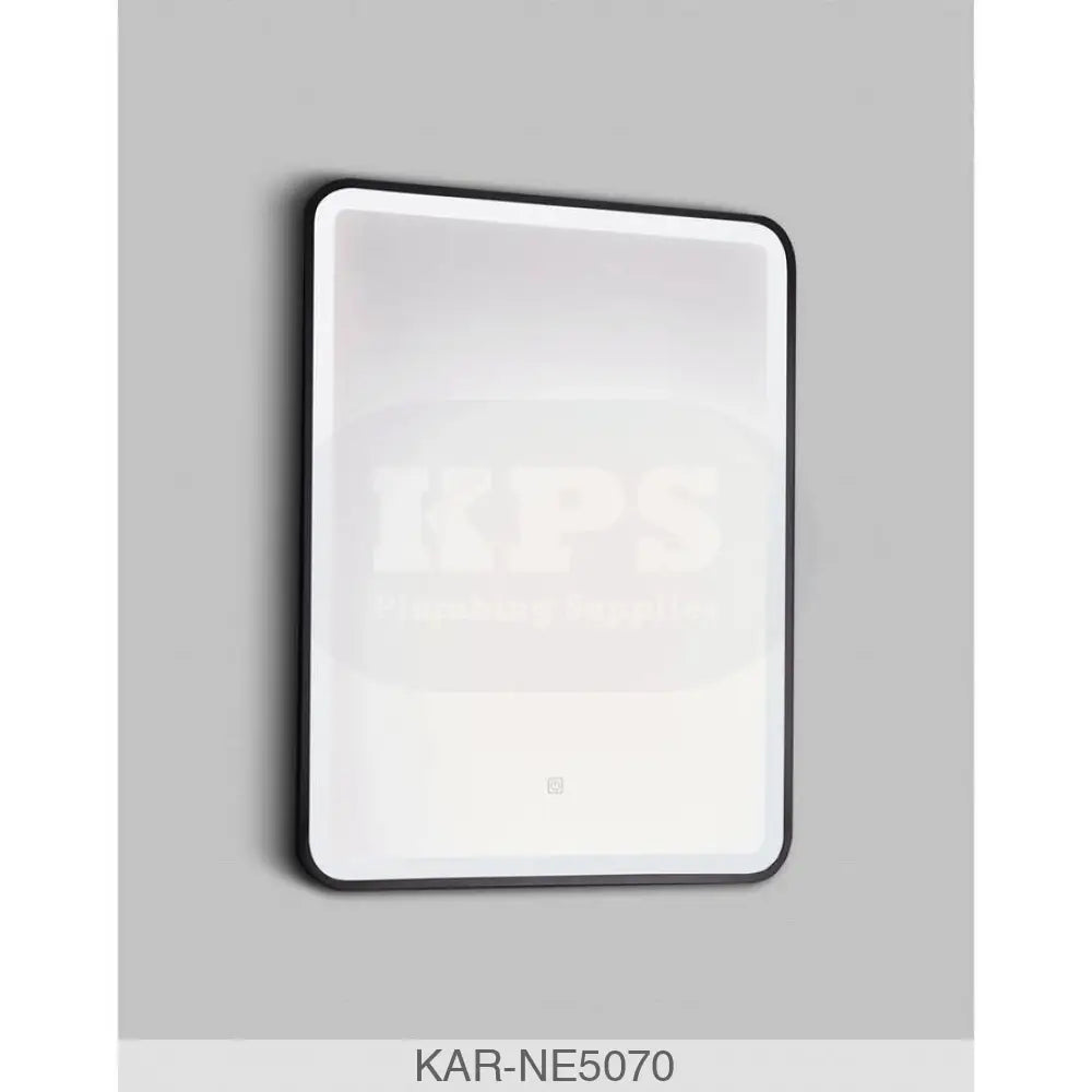 K-vit Nero Square 500x700mm LED Mirror Bathrooms-Furniture-Mirrors & Cabinets