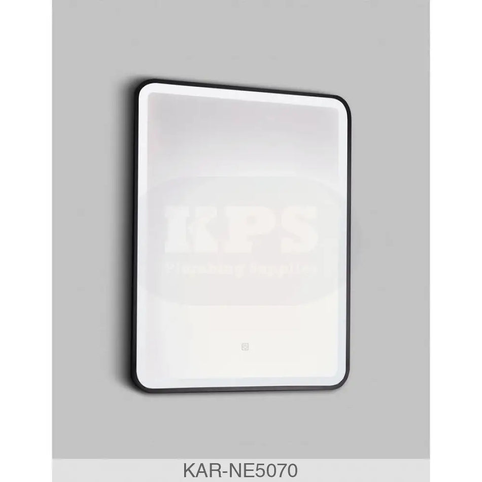 K-vit Nero Square 500x700mm LED Mirror Bathrooms-Furniture-Mirrors & Cabinets