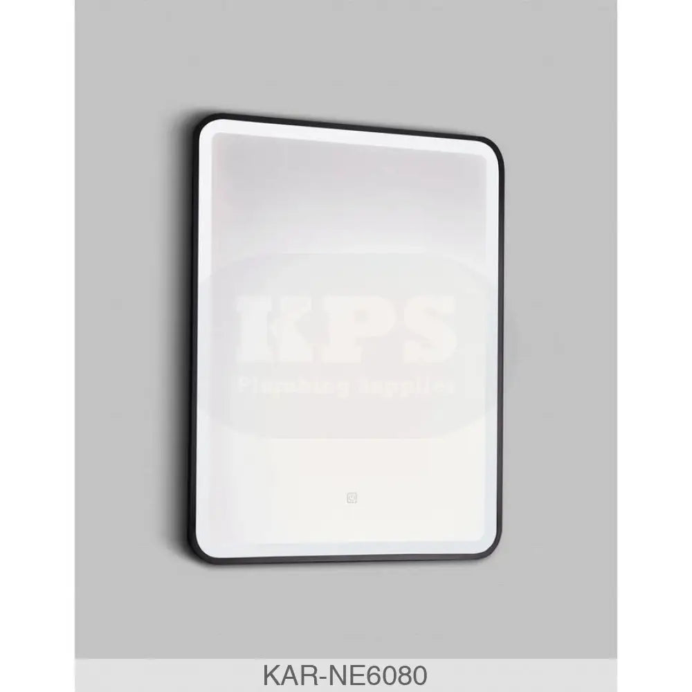 K-vit Nero Square 600x800mm LED Mirror Bathrooms-Furniture-Mirrors & Cabinets