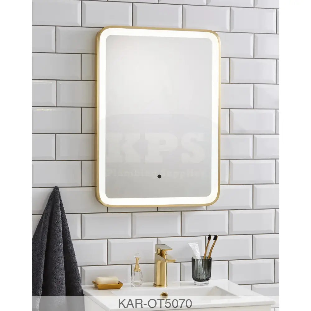 K-vit Ottone Square 500x700mm Mirror Bathrooms-Furniture-Mirrors & Cabinets