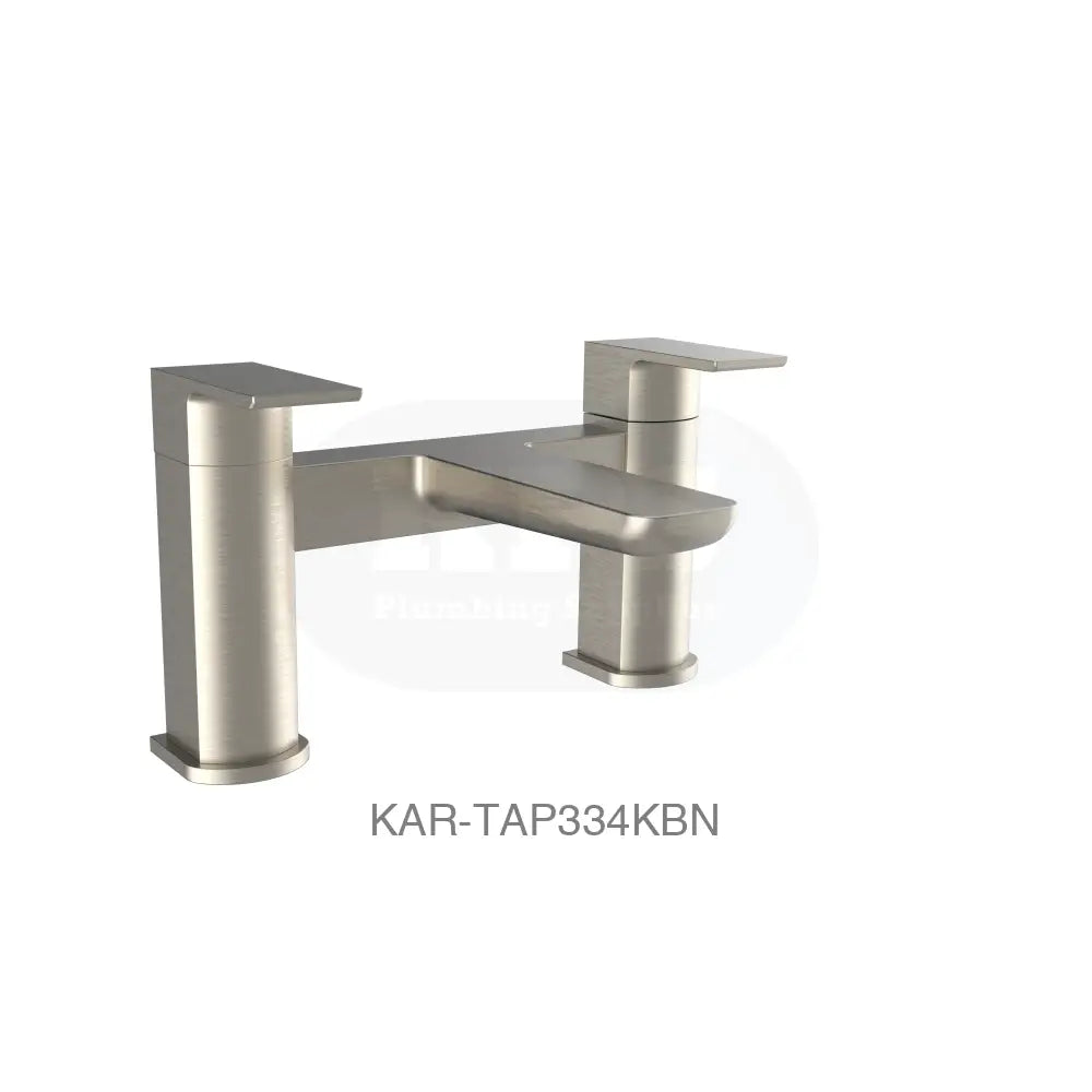 Kolt Bath Filler Brushed Nickel Bathrooms-Taps-Bath Taps