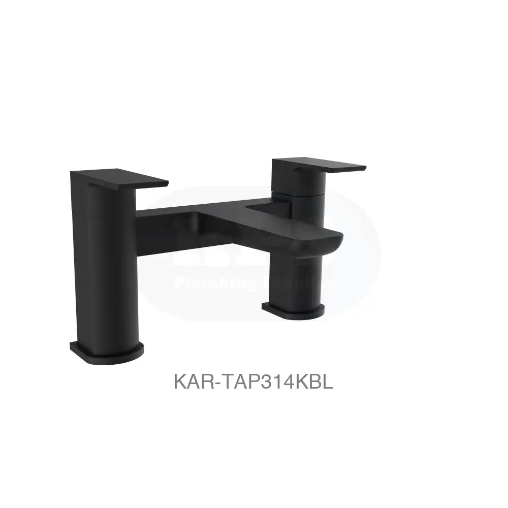 Kolt Bath Filler Matt Black Bathrooms-Taps-Bath Taps
