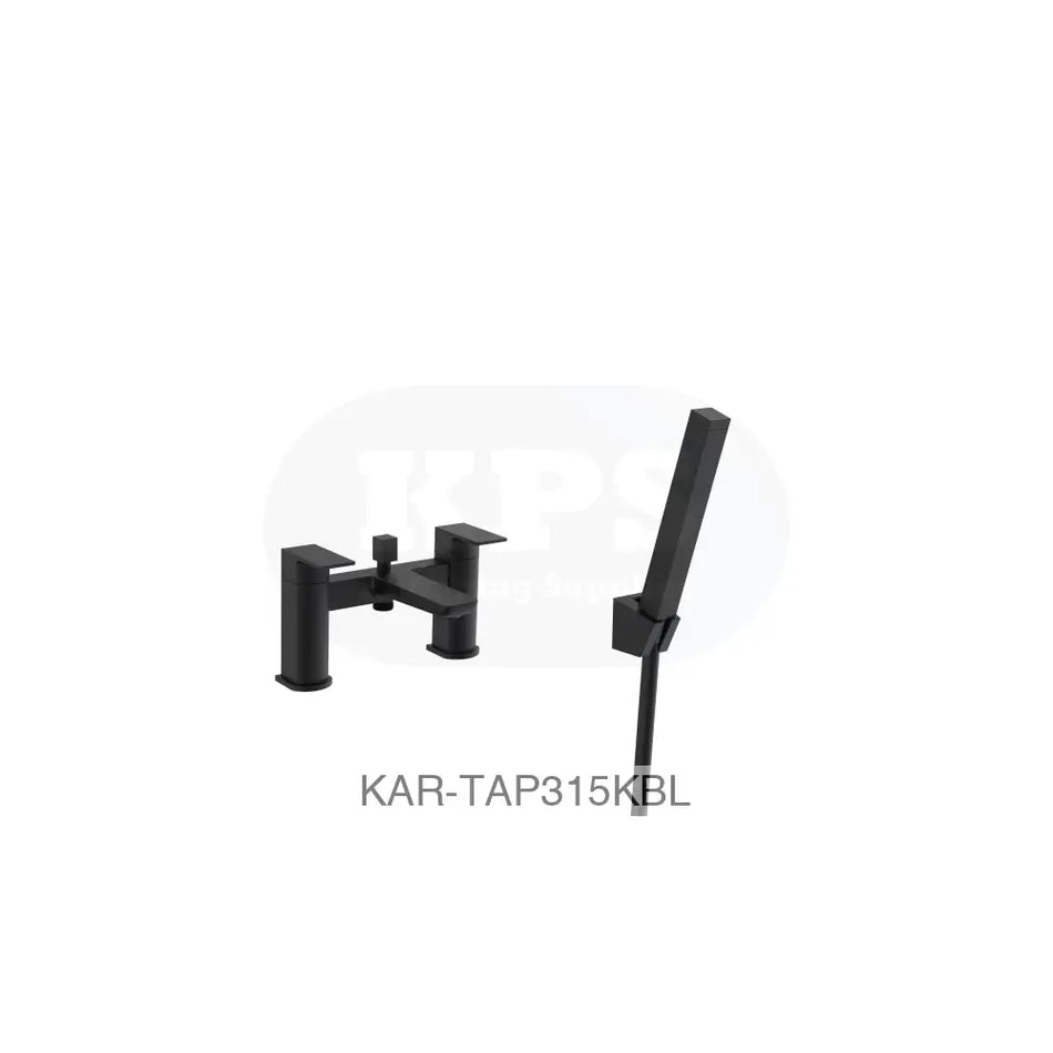 Kolt Bath Shower Mixer Matt Black Bathrooms-Taps-Bath Taps