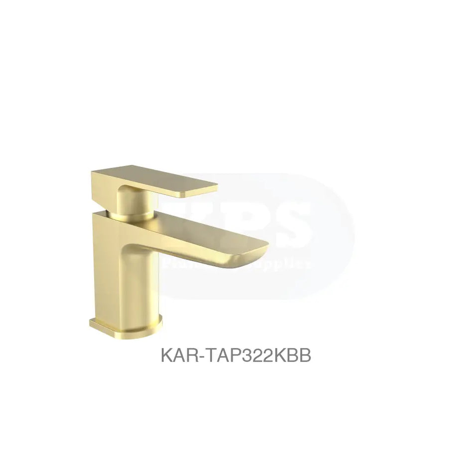 Kolt Mini Mono Basin Mixer Brushed Brass - TAP322KBB Bathrooms-Taps-Basin Taps