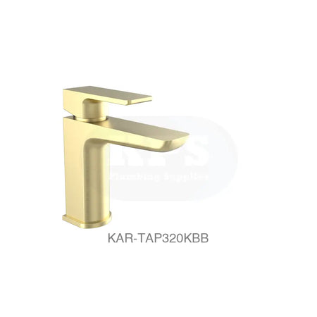 Kolt Mono Basin Mixer Brushed Brass Bathrooms-Taps-Basin Taps