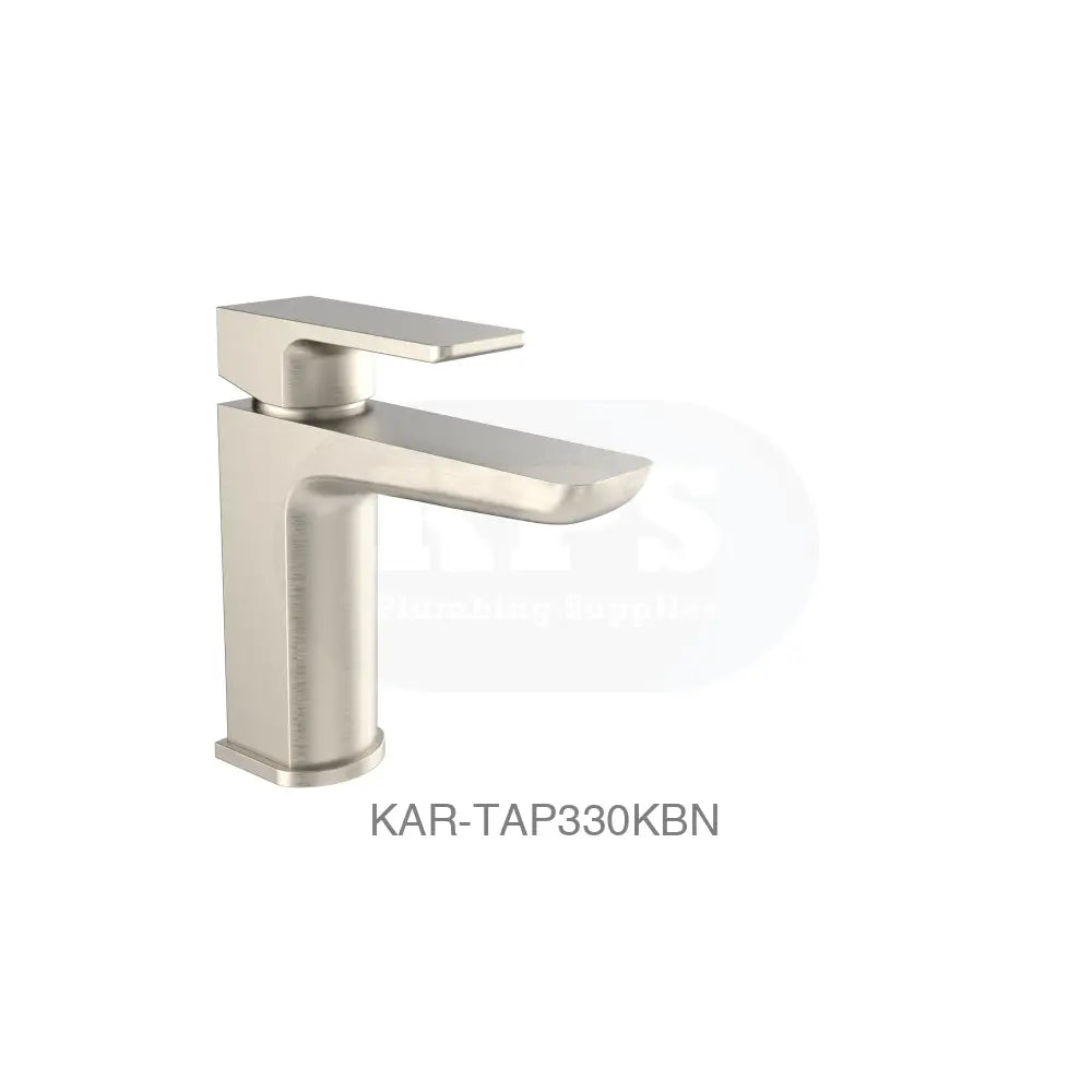Kolt Mono Basin Mixer Brushed Nickel Bathrooms-Taps-Basin Taps
