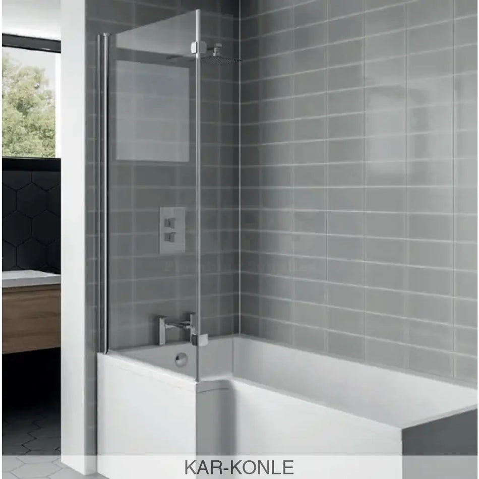 Koncept L Shaped Elite Shower Bath Screen Bathroom Brands