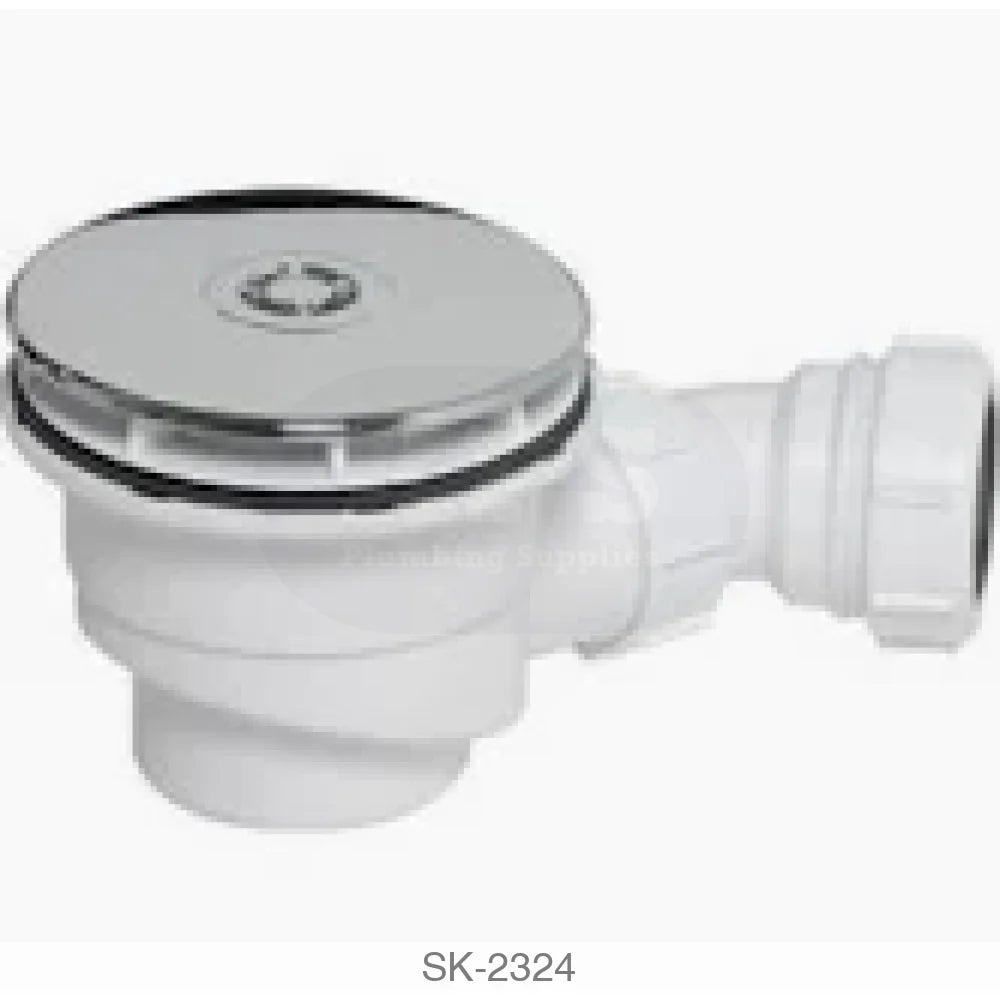 KUDOS 90mm S/TRAY WASTE CHROME Wastes & Traps