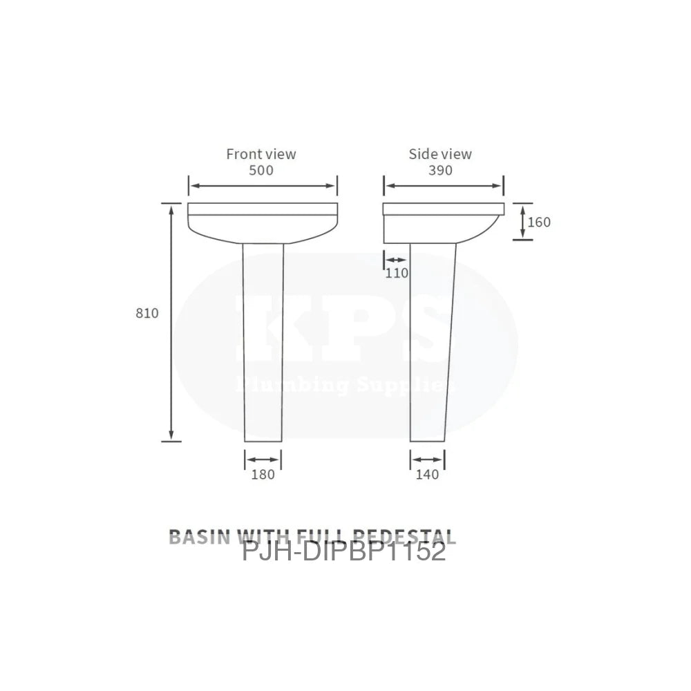 Laurus 500 x 390 1Th Basin & Full Ped Bathroom Brands