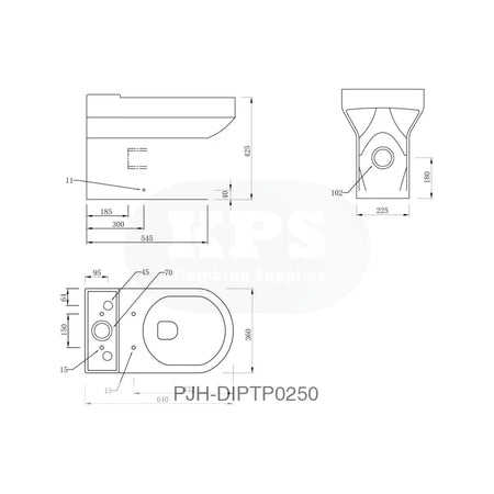 Laurus C/C F/Shrouded WC & S/C Seat Bathroom Brands
