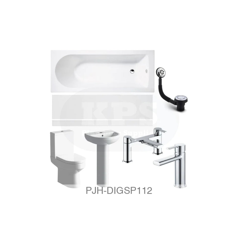Laurus Full Suite With Bath & Chrome Bathroom Brands
