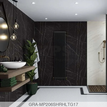 Linda Barker Panel - Black Pietra (0206) - Hydro-Lock T&G - 2400x1200x11mm - FSC Mix 70% Wall Panels