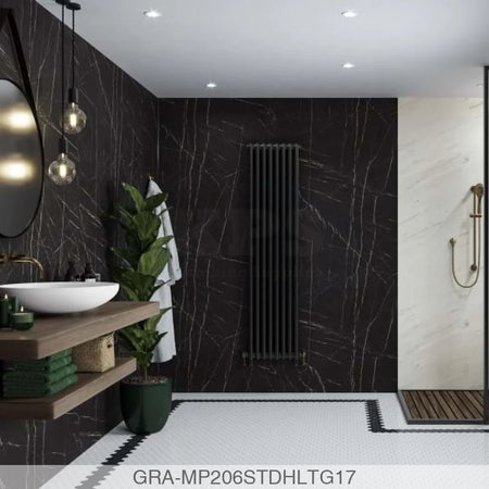 Linda Barker Panel - Black Pietra (0206) - Hydro-Lock T&G - 2400x598x11mm - FSC Mix 70% Wall Panels