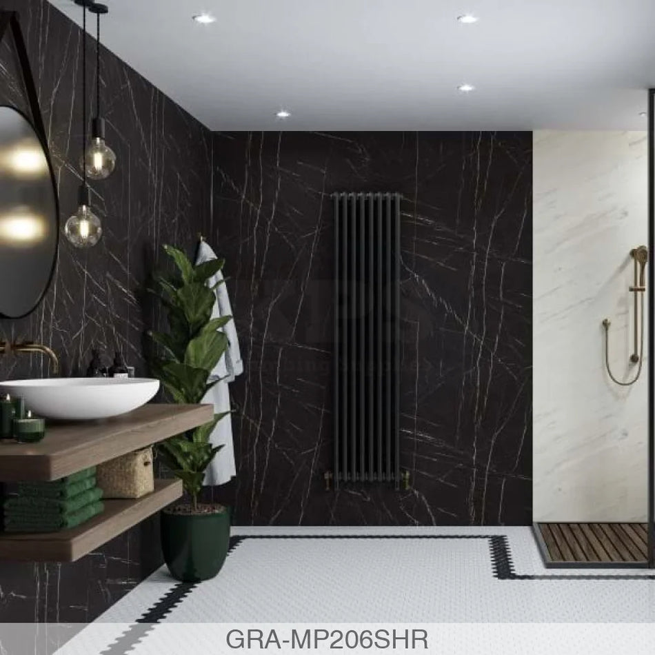 Linda Barker Panel - Black Pietra (0206) - Unlipped - 2400x1200x11mm - FSC Mix 70% Wall Panels