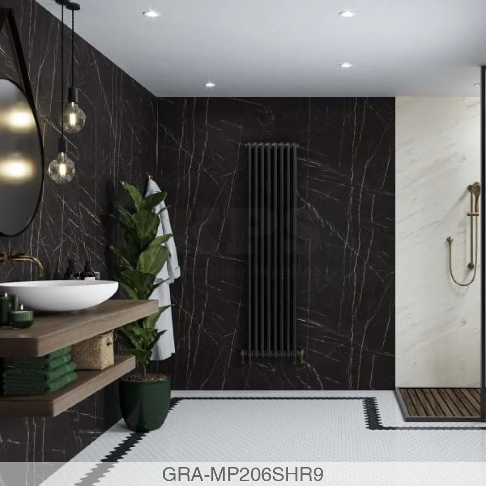 Linda Barker Panel - Black Pietra (0206) - Unlipped - 2400x900x11mm - FSC Mix 70% Wall Panels