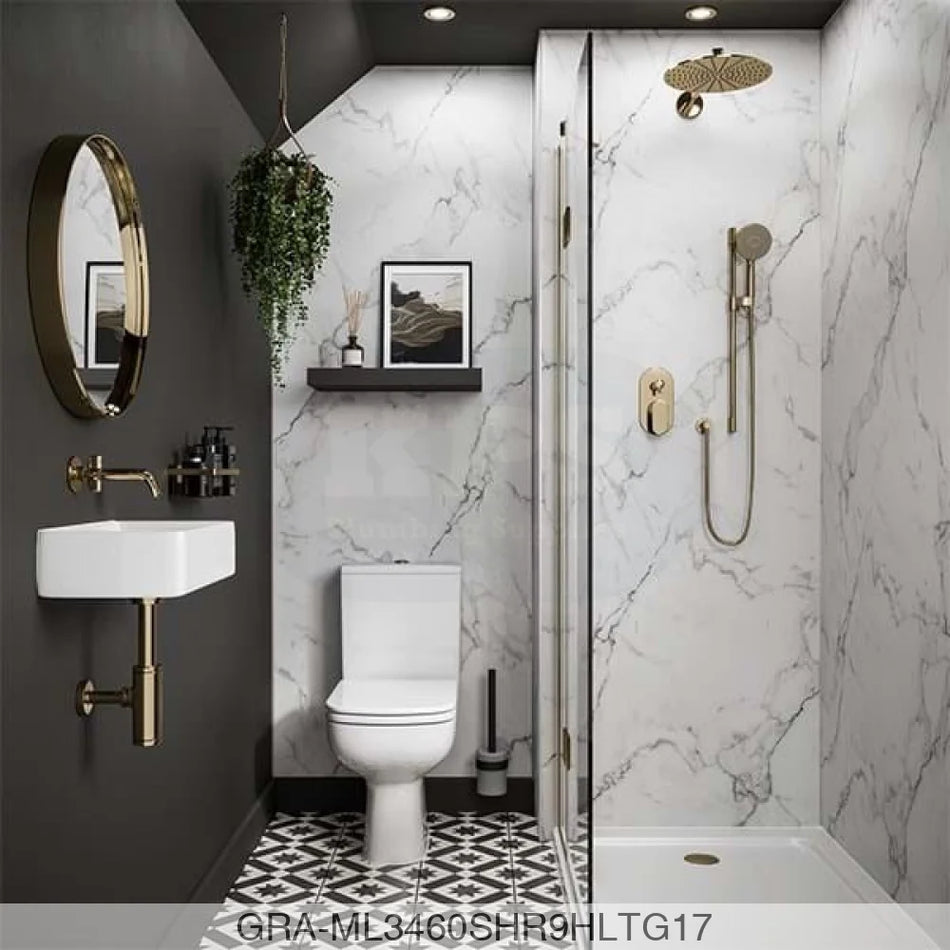 Linda Barker Panel - Calacatta Marble (3460) - Hydro-Lock T&G - 2400x900x11mm - FSC Mix 70% Wall Panels