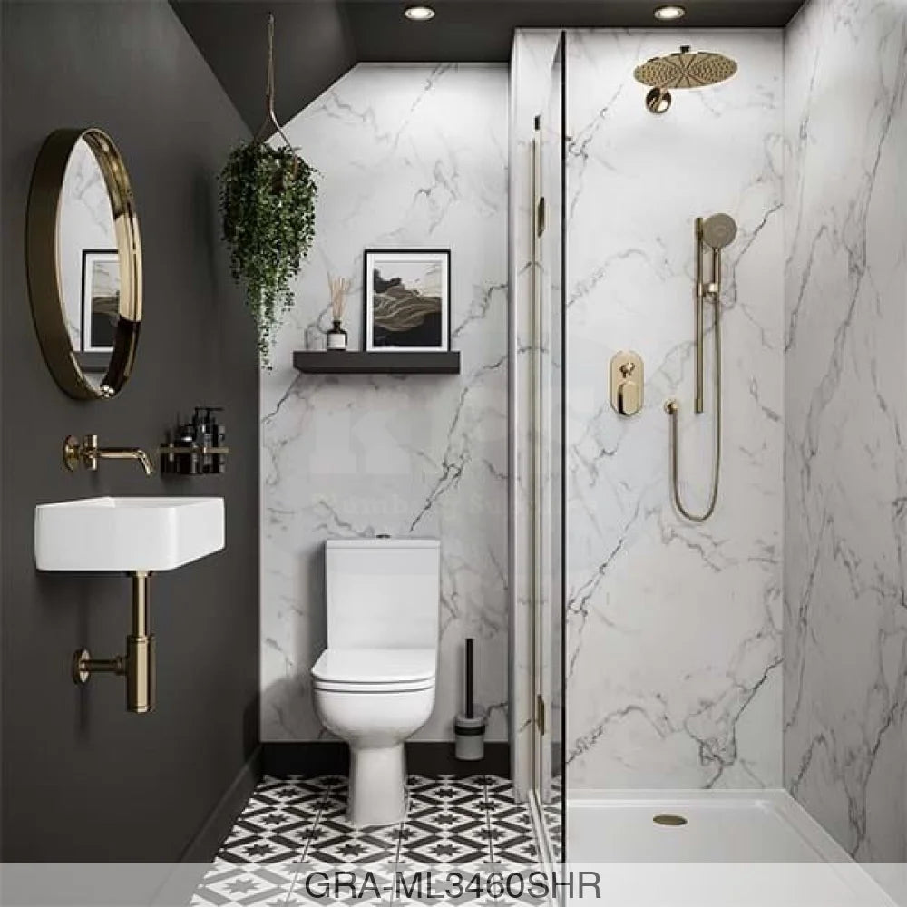 Linda Barker Panel - Calacatta Marble (3460) - Unlipped - 2400x1200x11mm - FSC Mix 70% Wall Panels