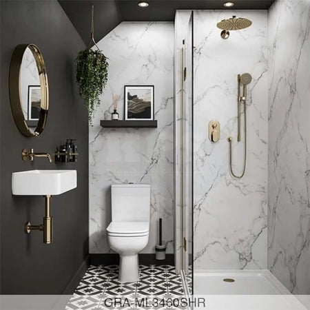 Linda Barker Panel - Calacatta Marble (3460) - Unlipped - 2400x1200x11mm - FSC Mix 70% Wall Panels