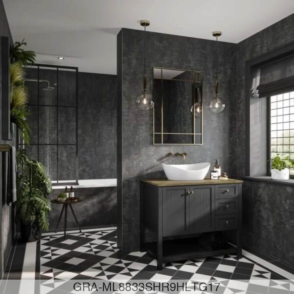 Linda Barker Panel - Graphite Elements (8833) - Hydro-Lock T&G - 2400x900x11mm - FSC Mix 70% Wall Panels