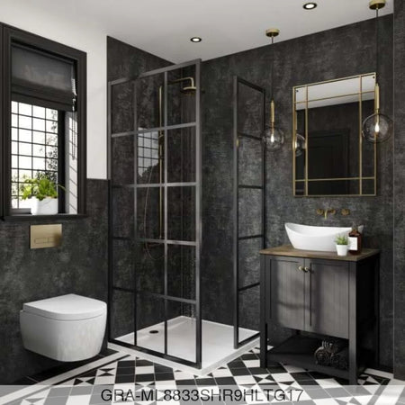 Linda Barker Panel - Graphite Elements (8833) - Hydro-Lock T&G - 2400x900x11mm - FSC Mix 70% Wall Panels