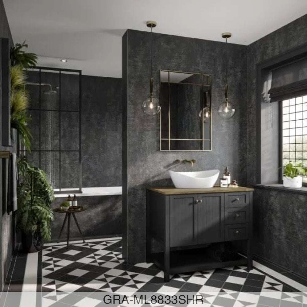 Linda Barker Panel - Graphite Elements (8833) - Unlipped - 2400x1200x11mm - FSC Mix 70% Wall Panels