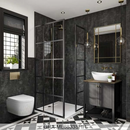 Linda Barker Panel - Graphite Elements (8833) - Unlipped - 2400x1200x11mm - FSC Mix 70% Wall Panels