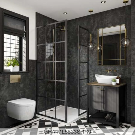 Linda Barker Panel - Graphite Elements (8833) - Unlipped - 2400x900x11mm - FSC Mix 70% Wall Panels