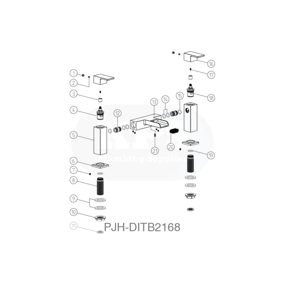 Marne Bath Filler-Chrome Bathroom Brands