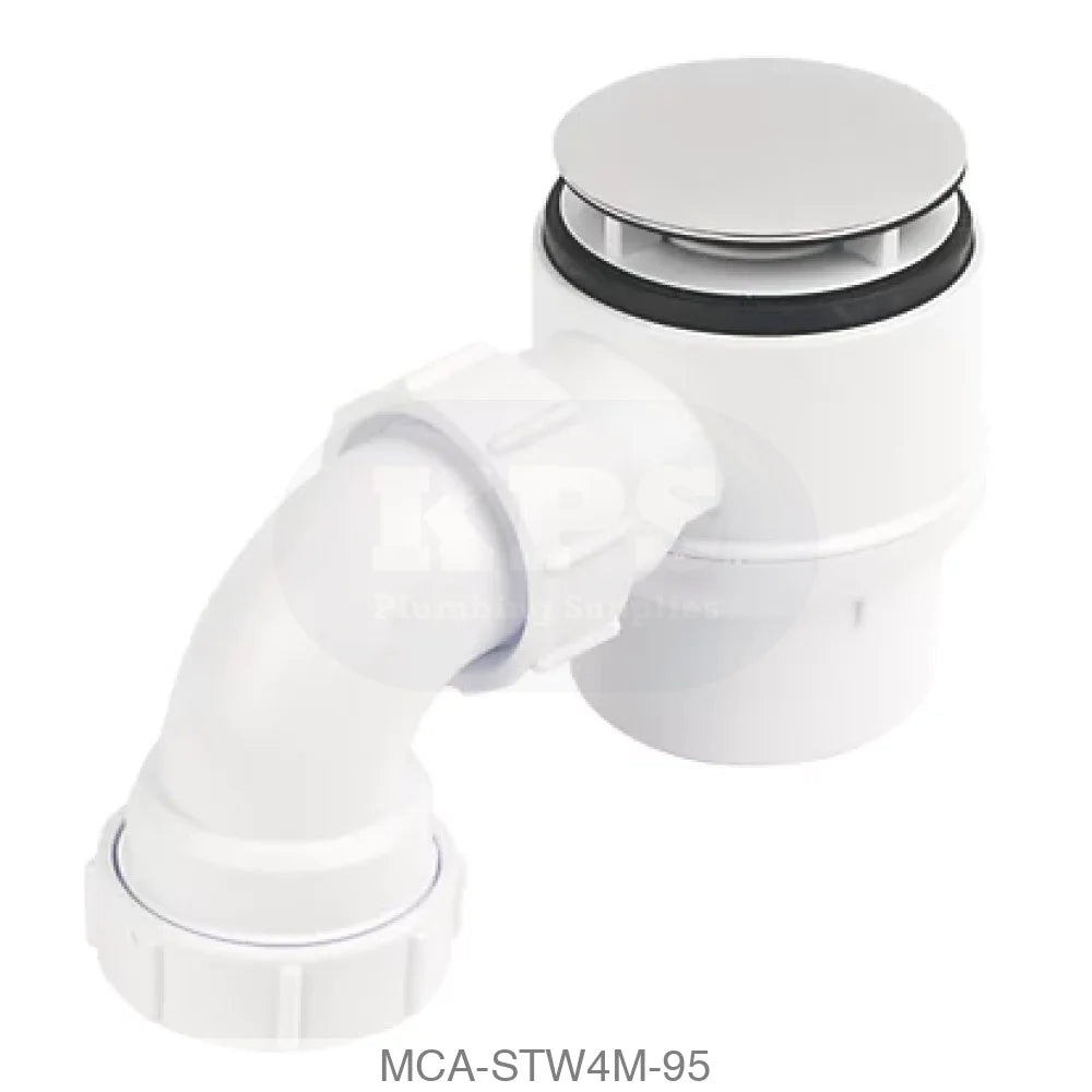 McAlpine STW4M-95 Shwr Trap 70mm CP/Pl Flange (Each) Wastes & Traps