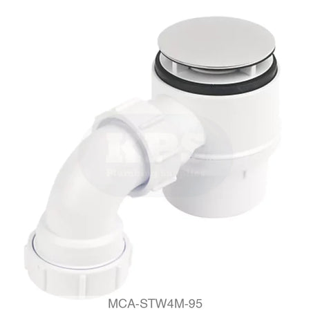 McAlpine STW4M-95 Shwr Trap 70mm CP/Pl Flange (Each) Wastes & Traps