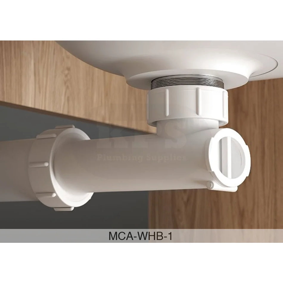 McAlpine WHB-1 1 1/4 Hand Basin Space Saver Bend Wastes & Traps
