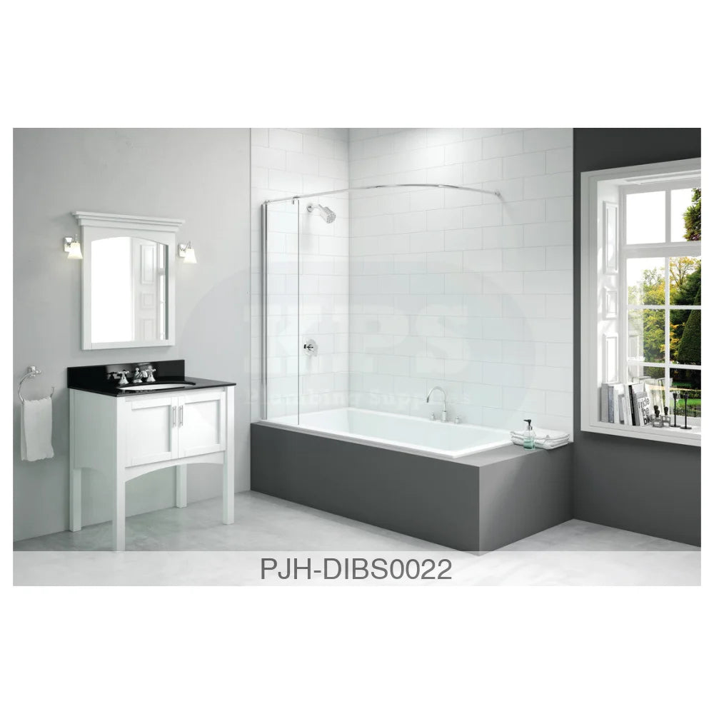 Mer Vivid B/Scree 300 x 1500 Curtain Rail Bathroom Brands