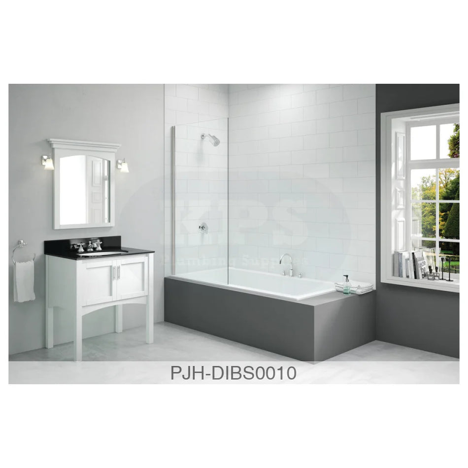 Mer Vivid B/Screen 800 X 1500 Fix Square Bathroom Brands