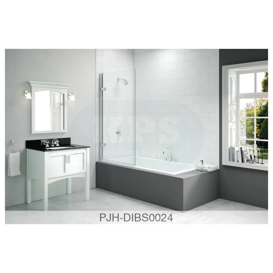 Mer Vivid B/Screen 850 X 1500 Square Hinge Bathroom Brands