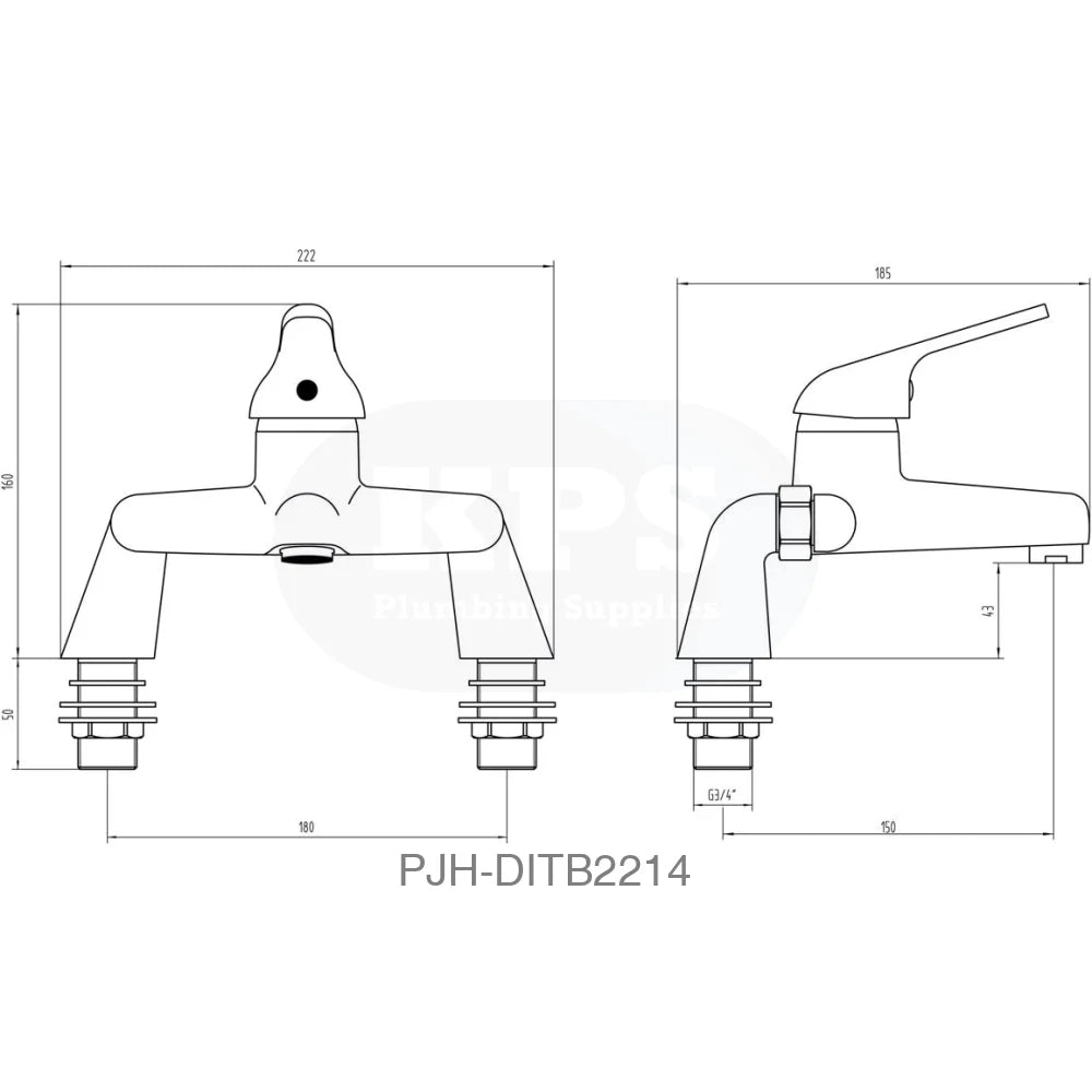 Nerola Bath Filler-Chrome Bathroom Brands