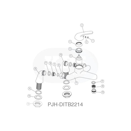 Nerola Bath Filler-Chrome Bathroom Brands