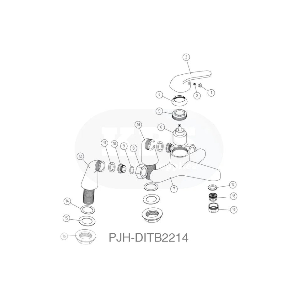 Nerola Bath Filler-Chrome Bathroom Brands