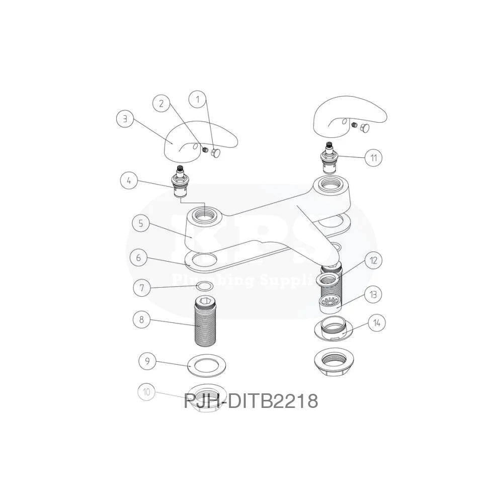 Nerola Low Pressure Bath Filler-Chrome Bathroom Brands